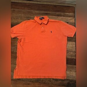 Ralph Lauren Men's Bright Orange Polo Shirt - XL